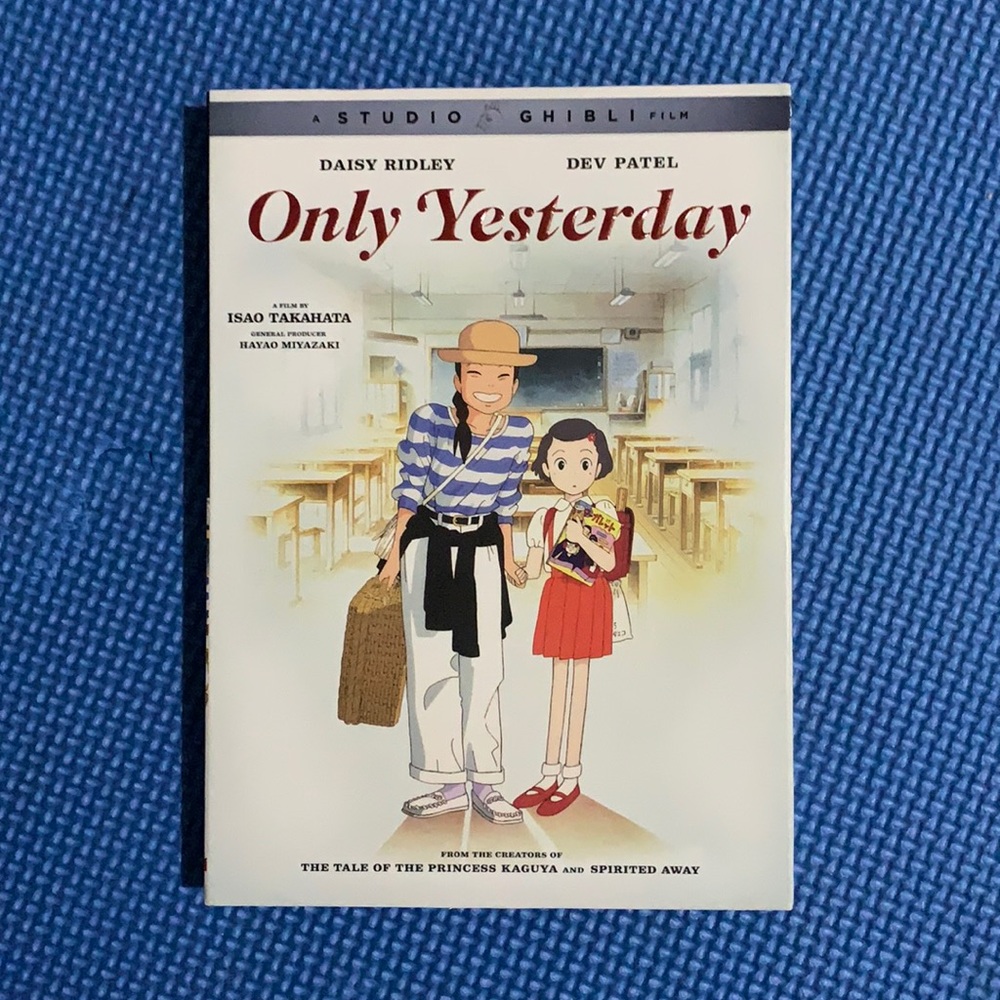 Studio Ghibli Movie dvd Only Yesterday